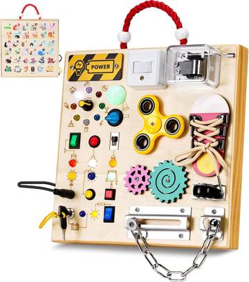 Little Sprout's Sensory Montessori Busy Board
