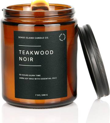 Luxury Soy Candle - Redwood & Amber