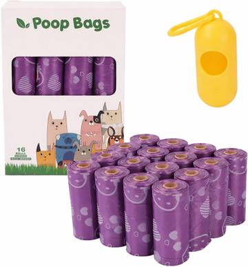 EcoBiscuit Biodegradable Dog Poop Bags - Extra-Large, Unscented, 120 Count