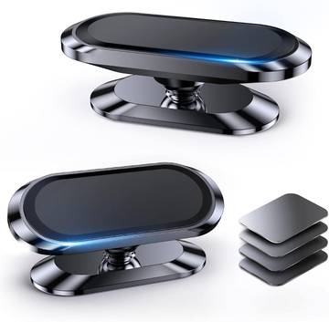 LISEN 3-in-1 Car Phone Mount - Magnetic, Vent, or Dashboard
