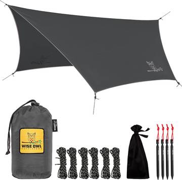 Eco-friendly Camping Hammock with Rain Fly