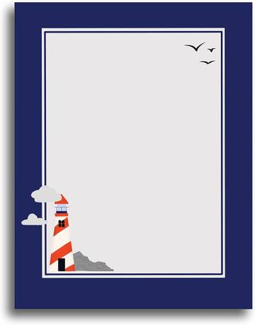 Coastal Linen Letterhead Stationery Set