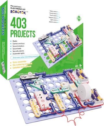 Sustainable Circuit Building Block Set - Educational STEM Learning Toy for Kids 6+