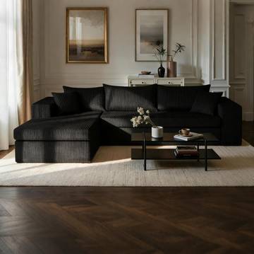 URHANHERRY Modular Sectional Sofa with Chaise - right facing beige