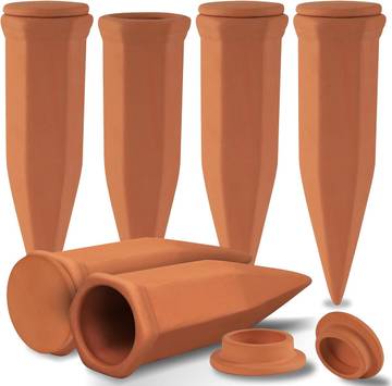 Large Terracotta Watering Spikes with Lids