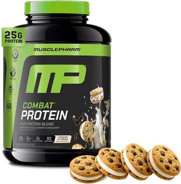 musclepharm combat protein powder cookies n cream