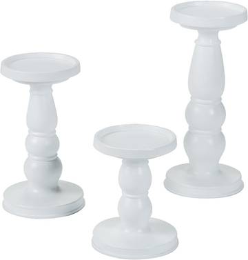 F ouvrages Hand-Painted Pillar Candleholder