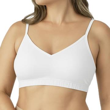Mל 100% Hemp Linen Wireless Bralette, Soft Comfortable Strappy Tank Bra
