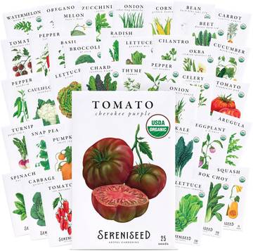 Organic Vegetable Seeds Variety Pack (40-Pack)