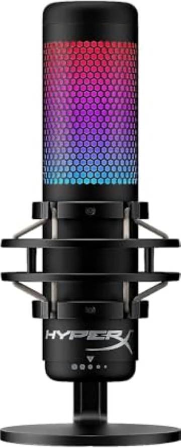 HyperX QuadCast S - RGB USB Condenser Microphone for PC, PS4, PS5 and Mac