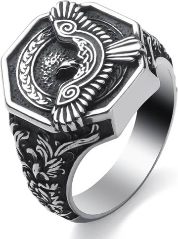Raven & Finch Marbled Tobacco Men's Ring