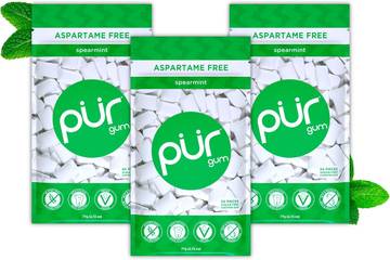 PUR Gum Spearmint Xylitol Gum, No Artificial Flavor