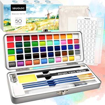 Art Essential Watercolor Paints with Carrying Case