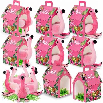 Indie Flamingo 'Conservation' Set of 6 Reusable Sandwich Bags