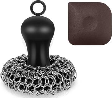 Herda Cast Iron Cleaner Scrubber with Pan Scraper