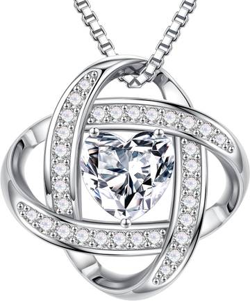 Moissanite Infinity Necklace