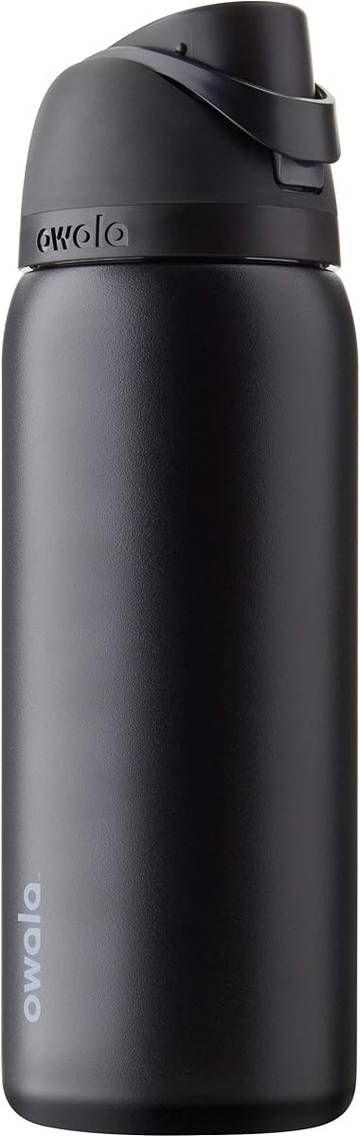 Owala FreeSip Stainless Steel Water Bottle 32 oz Very, Very Dark