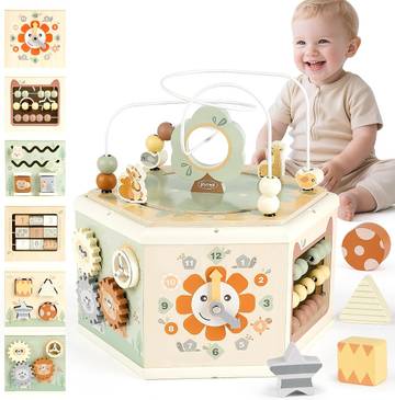 Battat Wooden Activity Cube