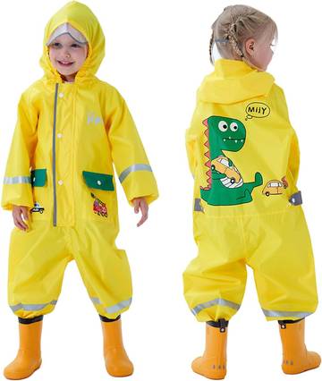 Rainfield Kids Rain Jacket Boys Girls Toddler Rain Suit