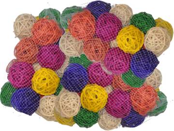 Java Wood Toy Colored Vine Balls