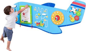 Large Wooden Busy Board for Toddlers - Montessori Sensory Activity Board - Travel Toys - Toddler Room Décor