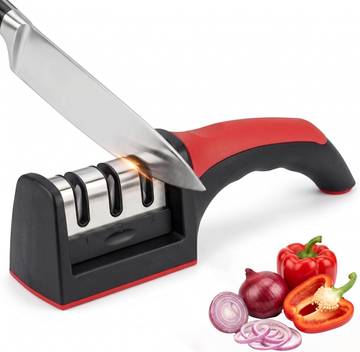 ZYLISS Pro Sharpening Stone 2-Stage Knife Sharpener Cobalt & Ceramic