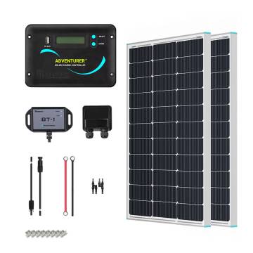 Renogy 200 Watt 12 Volt Monocrystaline Solar Panel for RV, Off Grid, and Boat Use