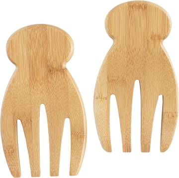 Rooted 2 Piece Bamboo Wood Tableware Set
