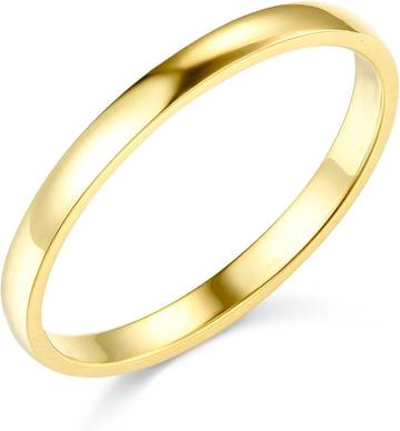 14k Gold 2mm Band