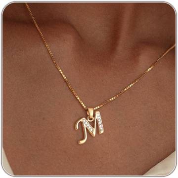 14k Gold Initial Necklace