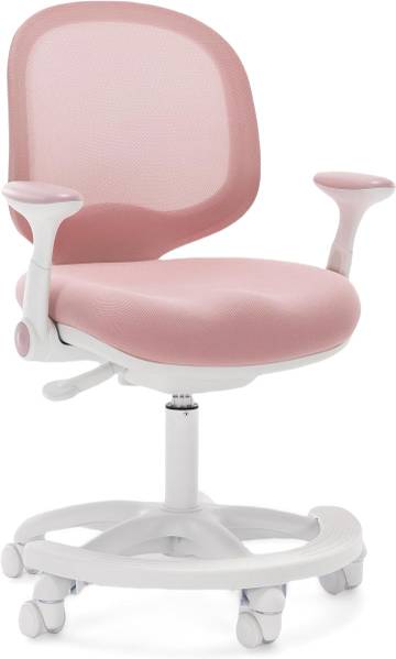 luciferase Kid's Ergonomic Swivel Chair & Footstool Set - Plum