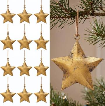 Soko Bauble Star Brass Ornament