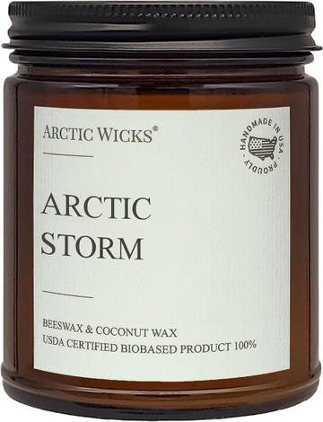 Arctic Scent Petal Blossom Pillar Candle - Hand Pour, Fragrance Oil, Soy Wax, 2 Count