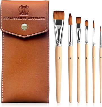 Artist's-grade Travel Watercolor Set with Bamboo Brushes