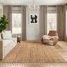 Hand-Kiln Natural Jute Area Rug by Loominouse