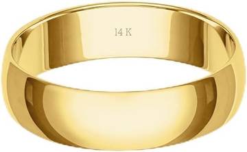 14k Gold 6mm Wedding Band