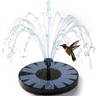 Pollinator Friendly Bird Bath and Feeder Solar Fountain Mini With Four supports & 6 Nozzles