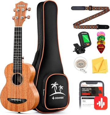 Mini Ukulele Gig Bag with Strap & Picks by Triangle 차량