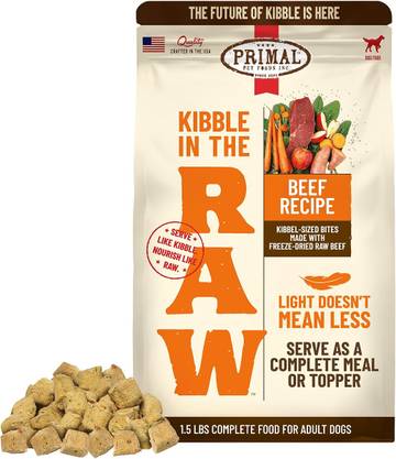 Freeze-Dried Raw Beef Patties Dog Food