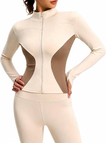 S bark Alternate Zip Back Long Sleeve Top