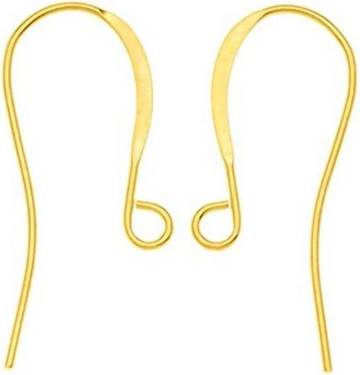 Fairmined 18k Yellow Gold Solder-Filled Earring Hooks