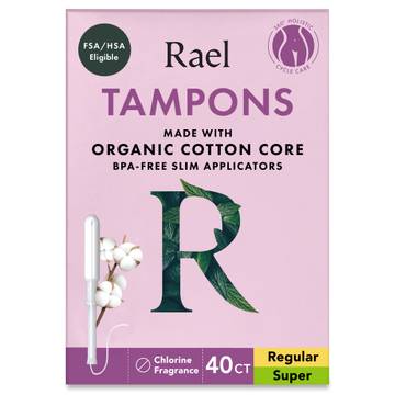 Rael Slim Applicator Tampons