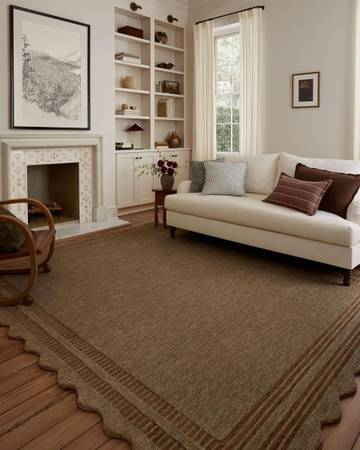 LOLI Rugs Plush Bloom Cinnamon Organic Wool Rug
