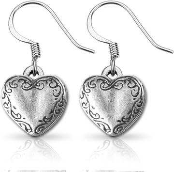 Victorian Heart Earrings