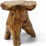 Natural Cedar Stump Stool, Live Edge Mushroom Side Table
