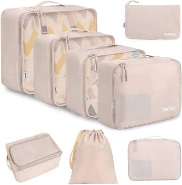Set of 10 Compression Packing Cubes by BAGAIL