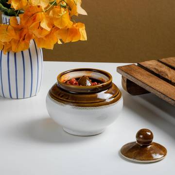 Handmade Ceramic Pickle Jar (Achar Barni)