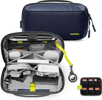 Travel Electronics Organizer Accessory Tech Pouch for MacBook Charger, Cables, Power Bank