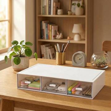 Simpli Home Compact Desk Organizer with No-Tip Base