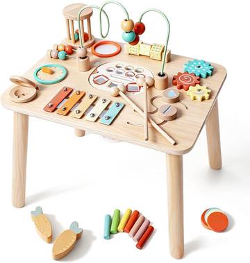Montessori Activity Table, 13-in-1 Educational Learning Game